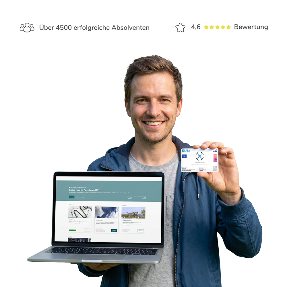 Fernpiloten-Zeugnis A2: Online-Prüfung