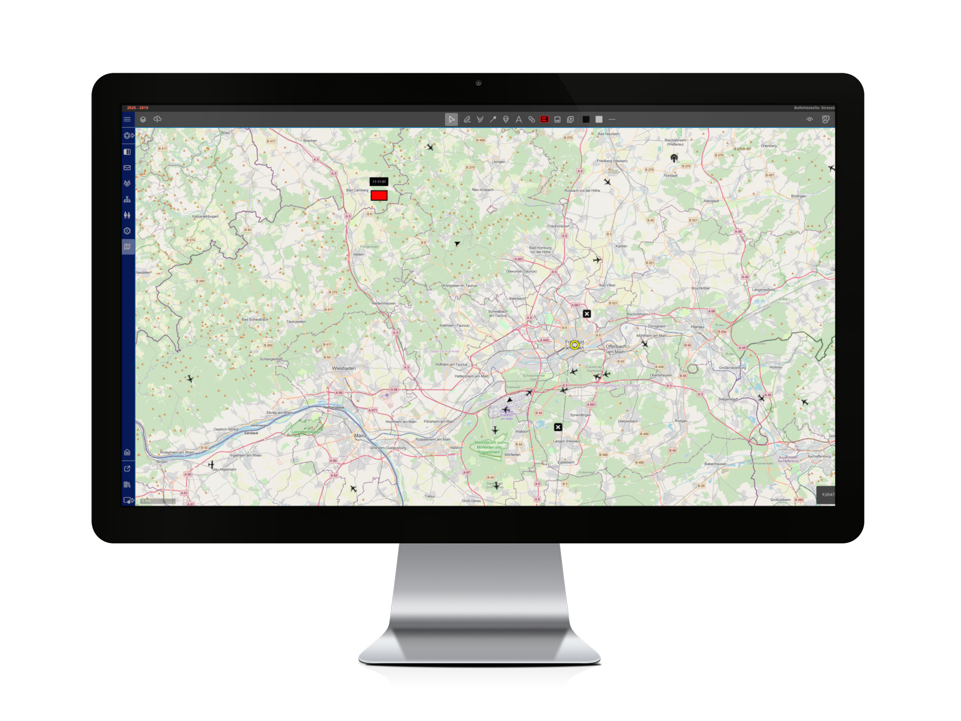 Droniq-Luftlage-Schnittstelle in CommandX, 10 Einheiten - Jahresabo
