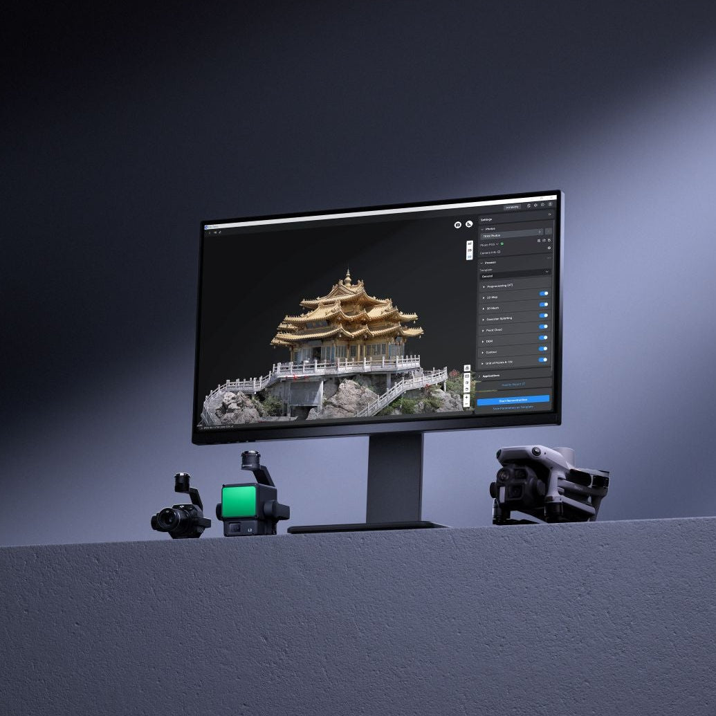DJI Terra Software mit 3D-Kartierung und Geländemodell