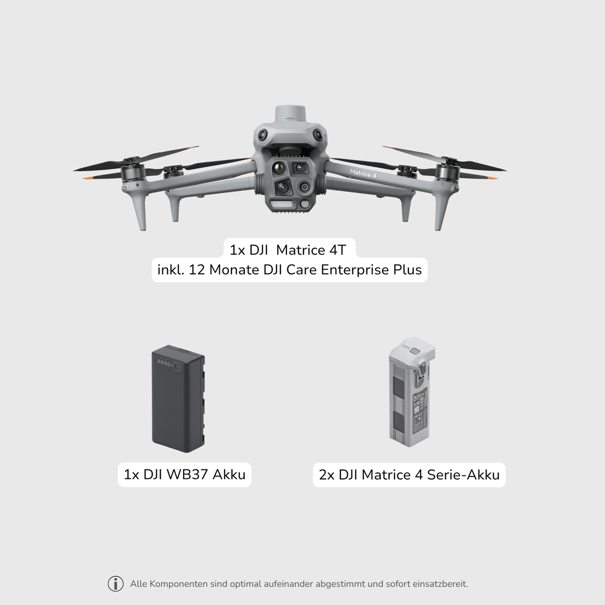 DJI Matrice 4T Starter-Bundle mit Drohne und Akkus