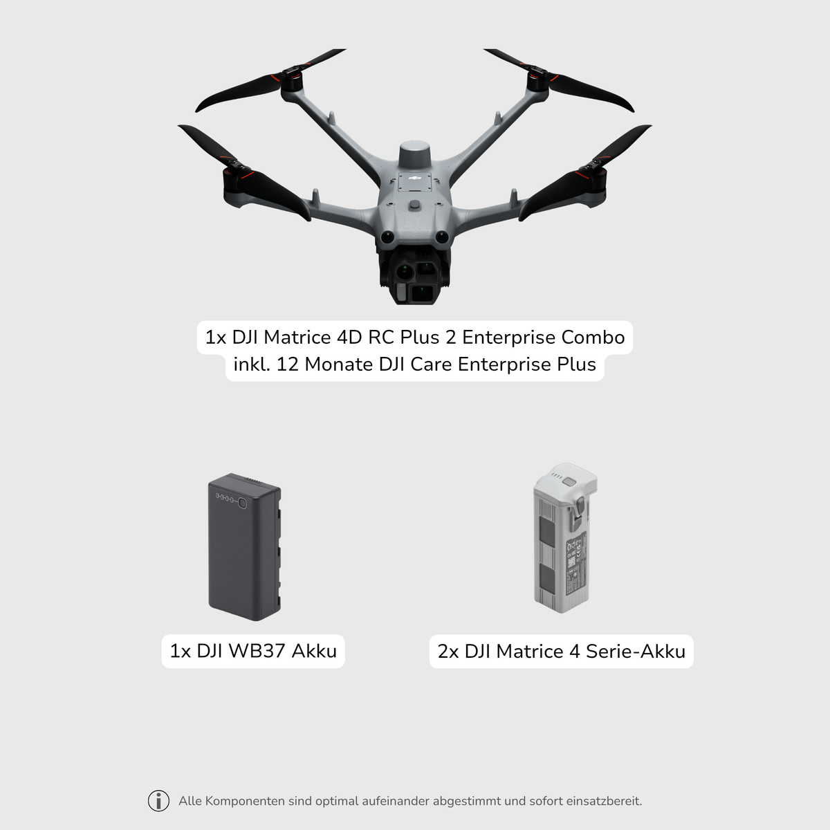 DJI Matrice 4D Starter-Bundle mit Drohne und Akkus