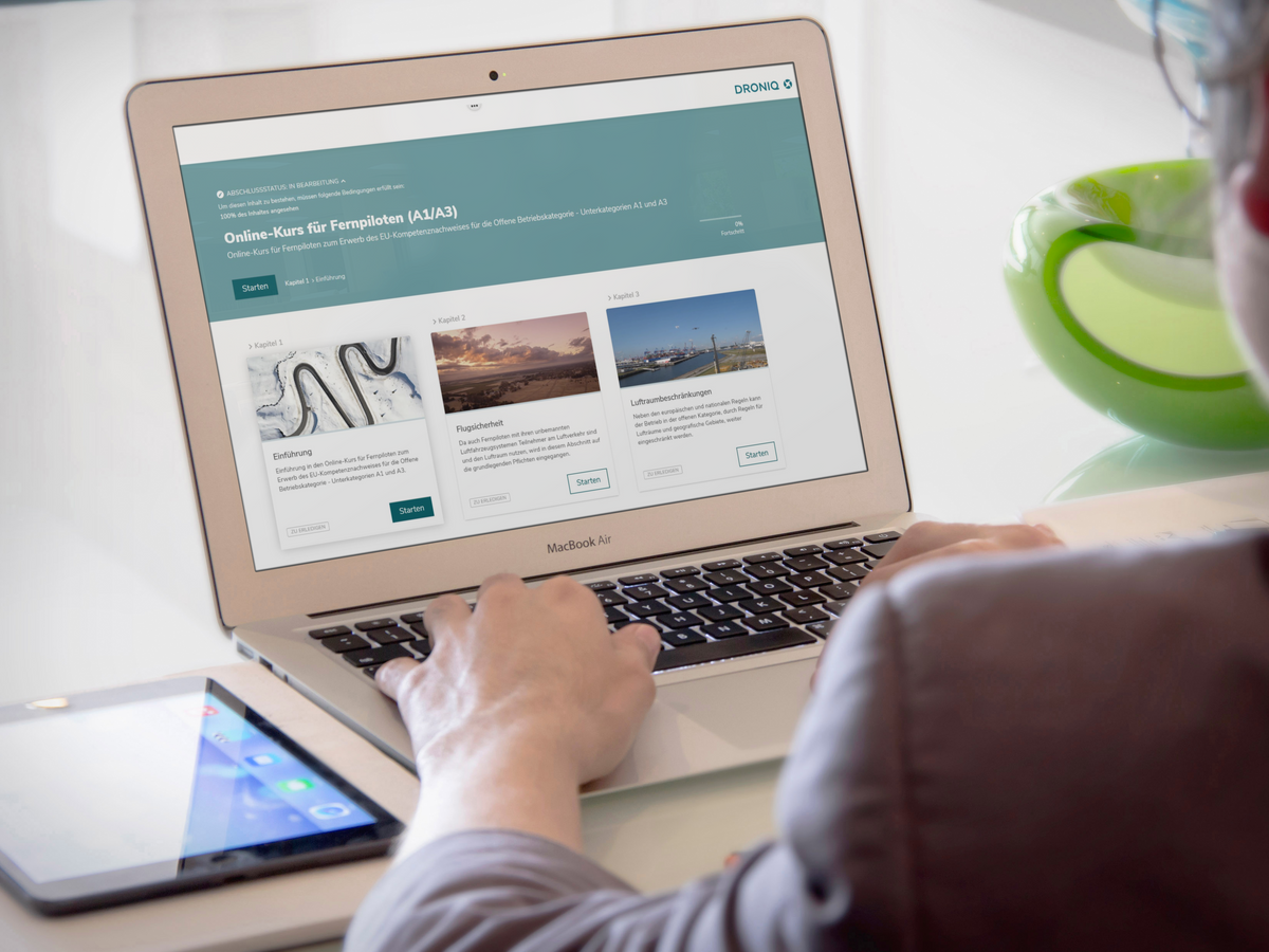 ONLINE-SCHULUNG FÜR FERNPILOTEN A1/A3 E-Learning zum Erwerb des EU-Kompetenznachweises für die offene Betriebskategorie – Unterkategorien A1 und A3