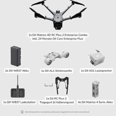 DJI Matrice 4D Ultra-Bundle mit Drohne, Akkus und Premium-Zubehör