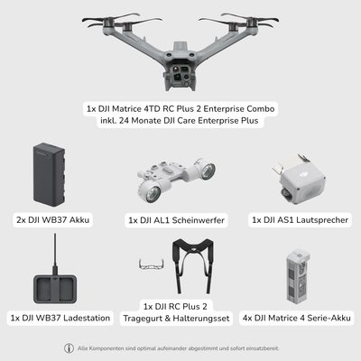 DJI Matrice 4TD Ultra-Bundle für professionelle Industrieanwendungen