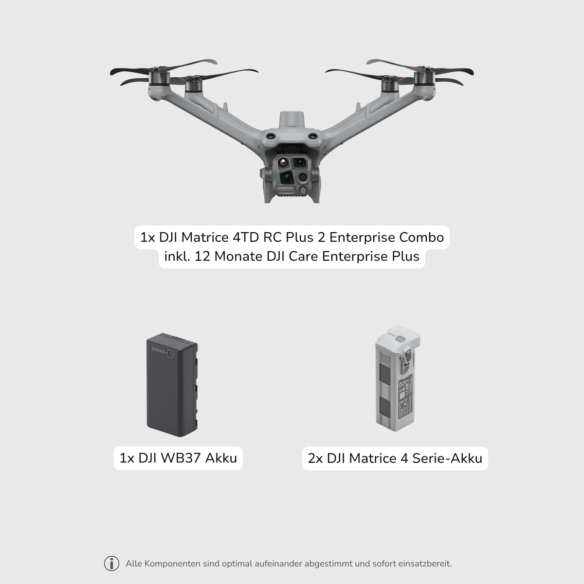 DJI Matrice 4TD Enterprise Drohnenpaket mit Akkus 
