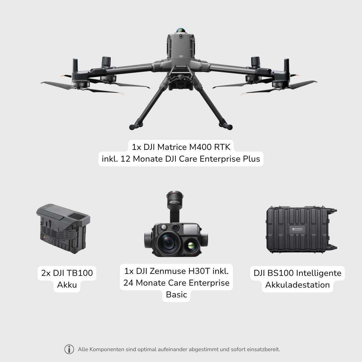 DJI Matrice 400 Komplettset mit Drohne, Akkus und Zubehör