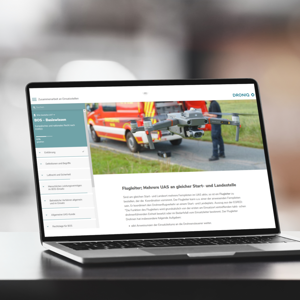 Online-Kurs: BOS-Wissen für Fernpiloten