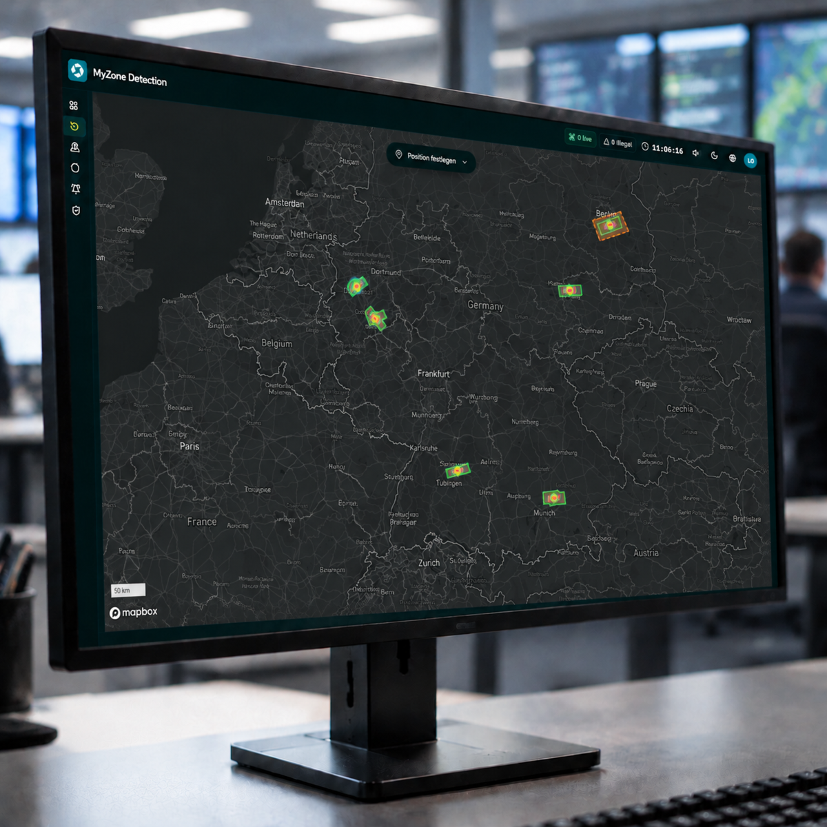 MyZone Detection Übersichtskarte