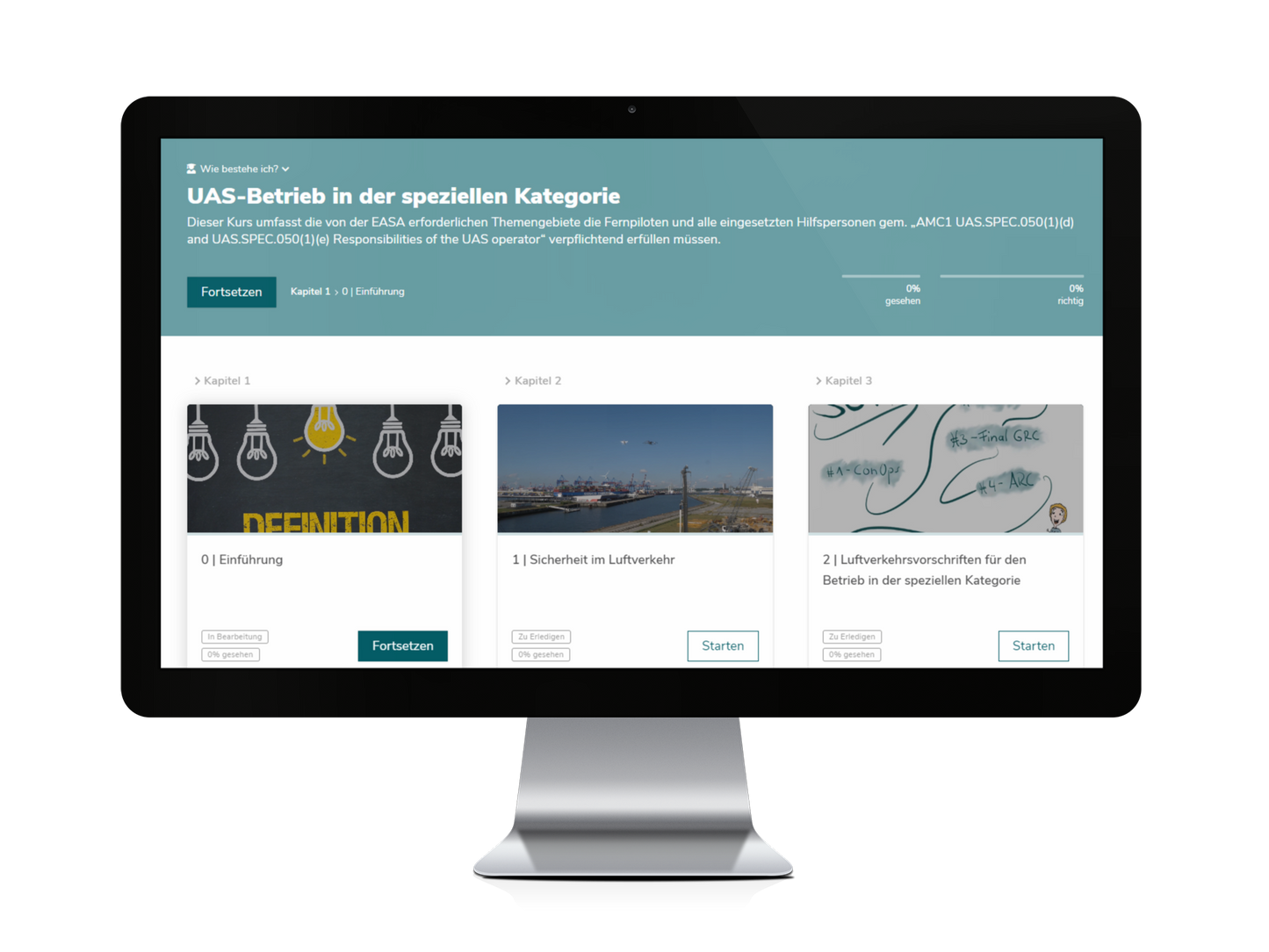 UAS-Betrieb in der speziellen Kategorie: Online-Kurs