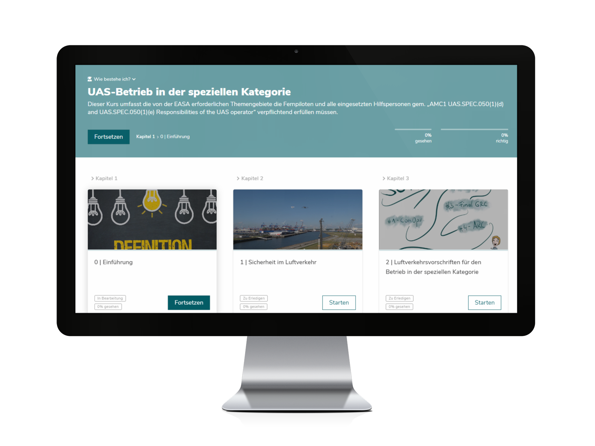 UAS-Betrieb in der speziellen Kategorie: Online-Kurs