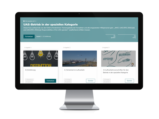 UAS-Betrieb in der speziellen Kategorie: Online-Kurs