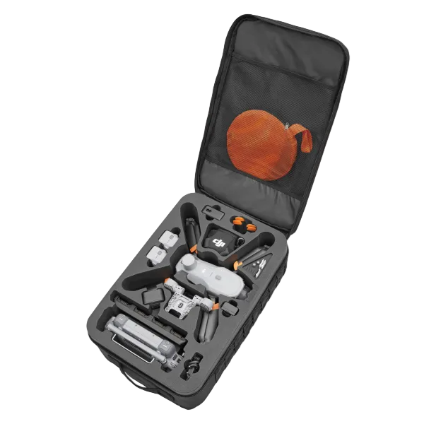Offener DJI Matrice 4 Enterprise Rucksack mit kompletter Ausrüstung