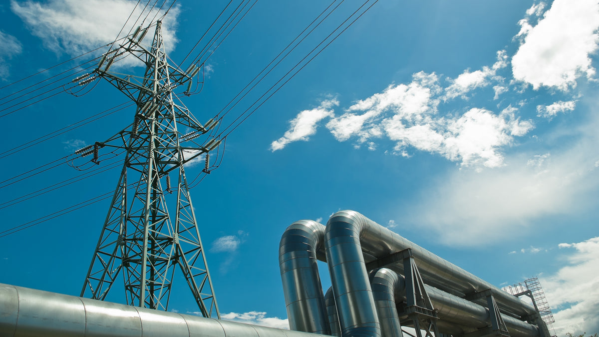 Industriegebiet mit Werksgelände und Infrastruktureinrichtungen