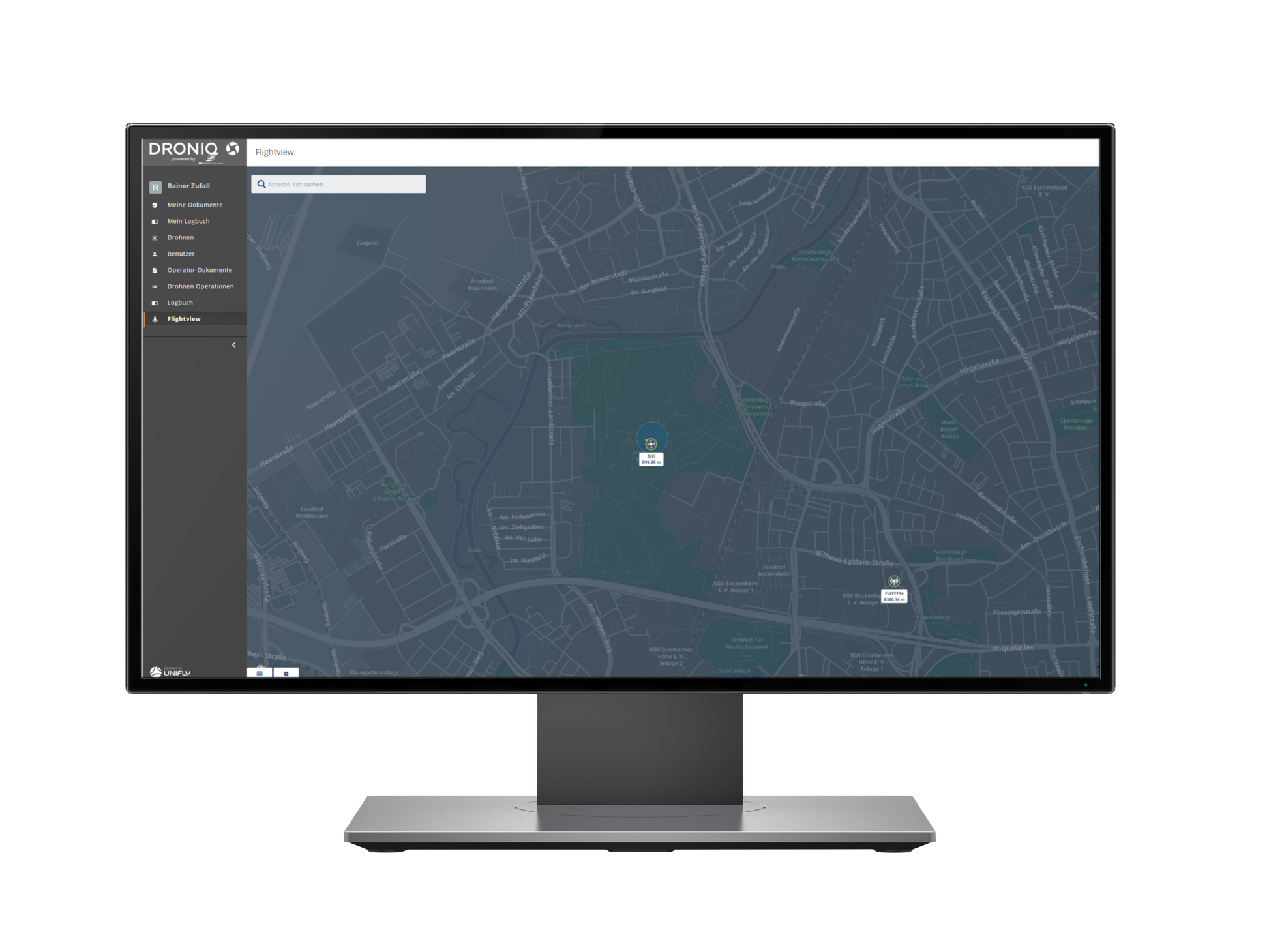 UTMpro: Mit dem UAS Traffic Management System (UTM) von Droniq lassen sich UAS sicher und effizient in den Luftraum integrieren. Die Pro-Variante unterstützt kommerzielle Nutzer bei der Planung, Überwachung und Auswertung ihres Drohnenflugs innerhalb Deutschlands. Über das UTM lässt sich die gesamte Missionsanmeldung vornehmen, inklusive Registrierung, Dokumentenupload sowie Flugprüfung.
